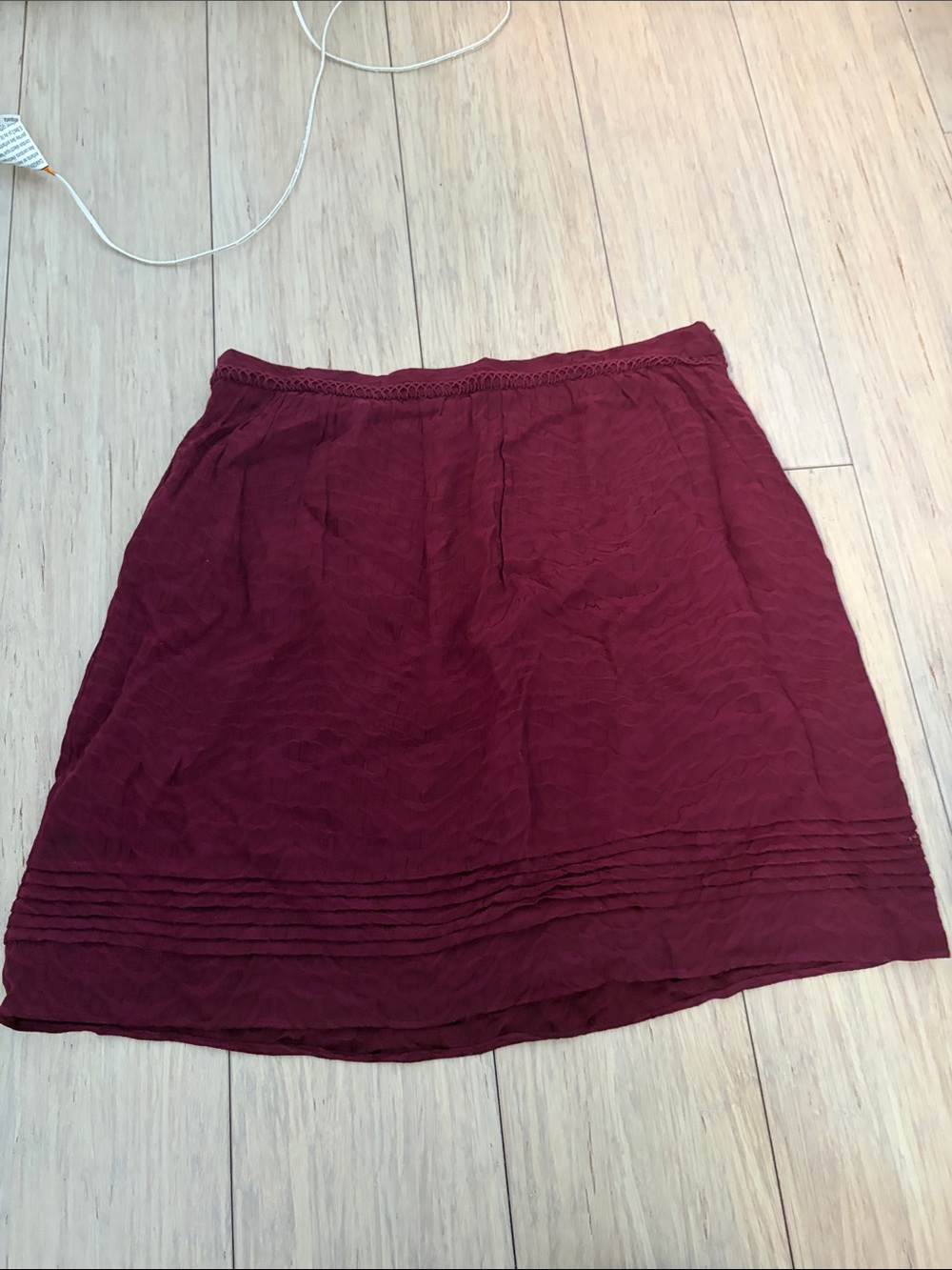 NAF NAF Burgundy Mini Skirt